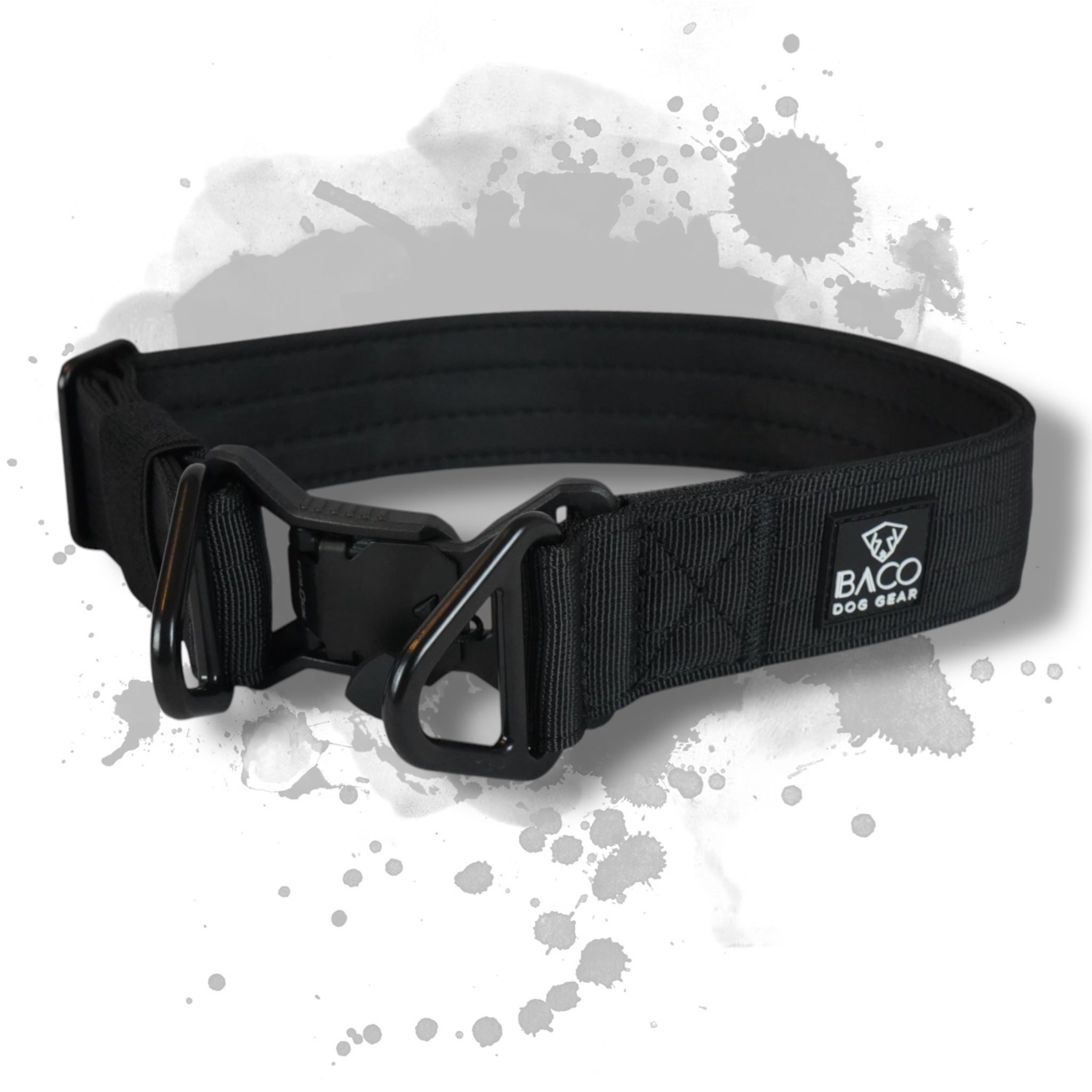 dog gear halsband Hundehalsband BACO x FIDLOCK Schwarz M | 4cm
