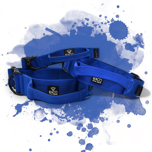 Dog collar BACO royal blue