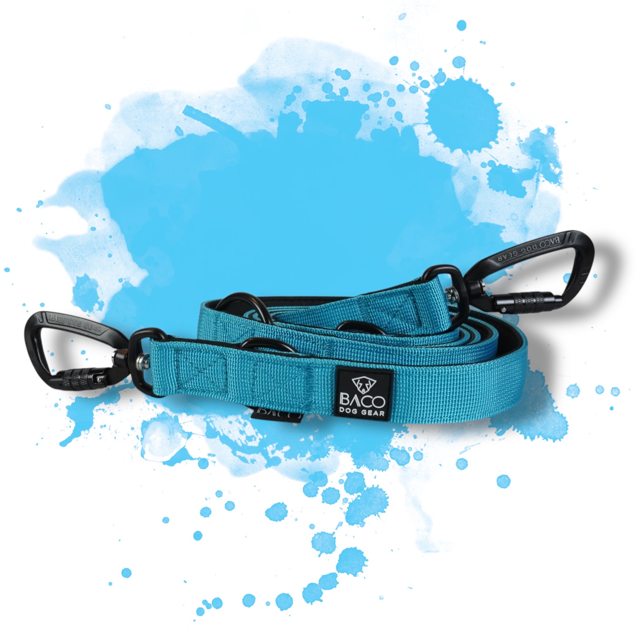 Dog leash BACO Bordeaux Red