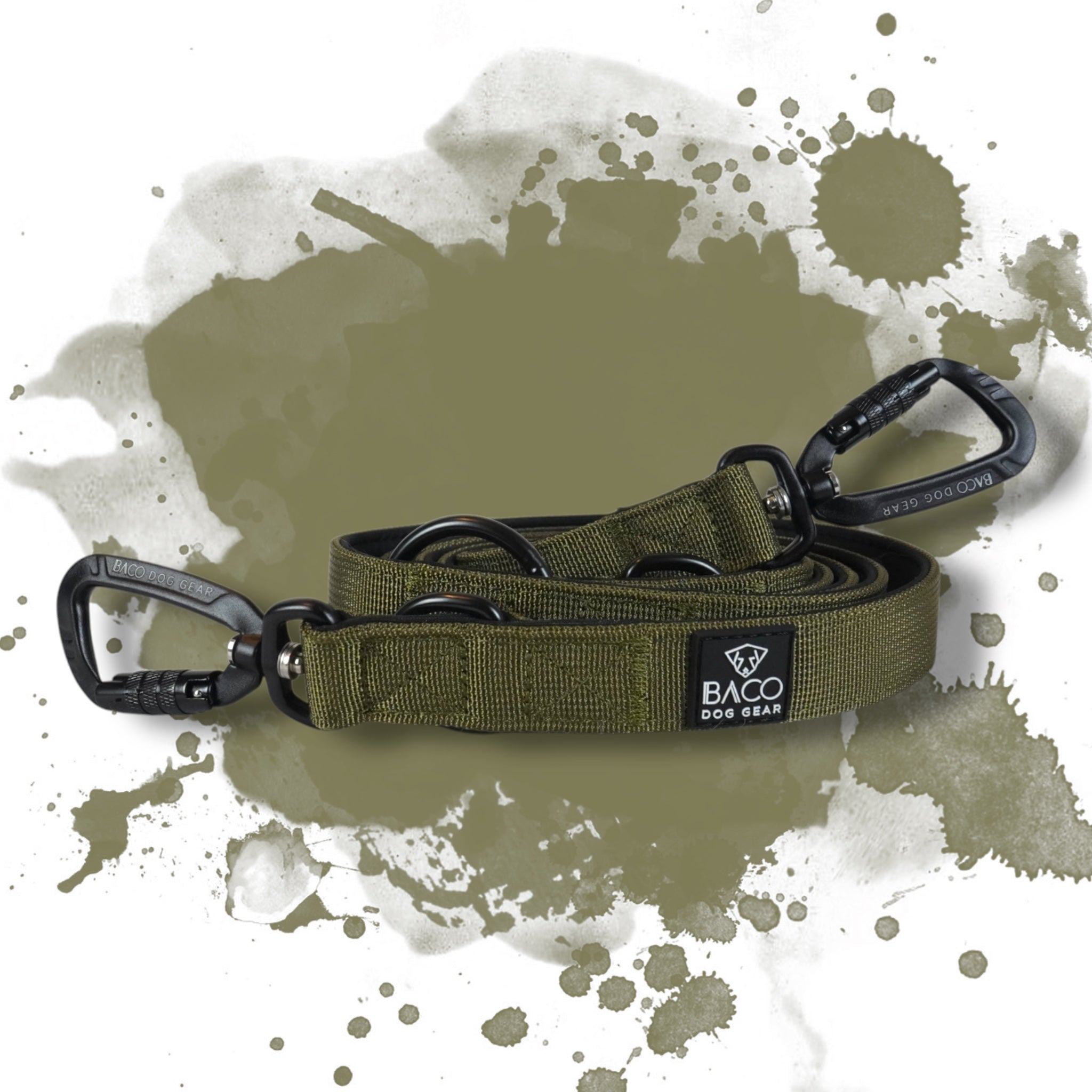 Dog leash BACO Bordeaux Red